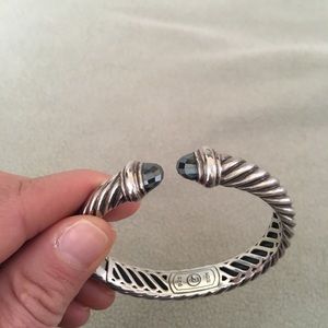 David Yurman Hematite cable bracelet